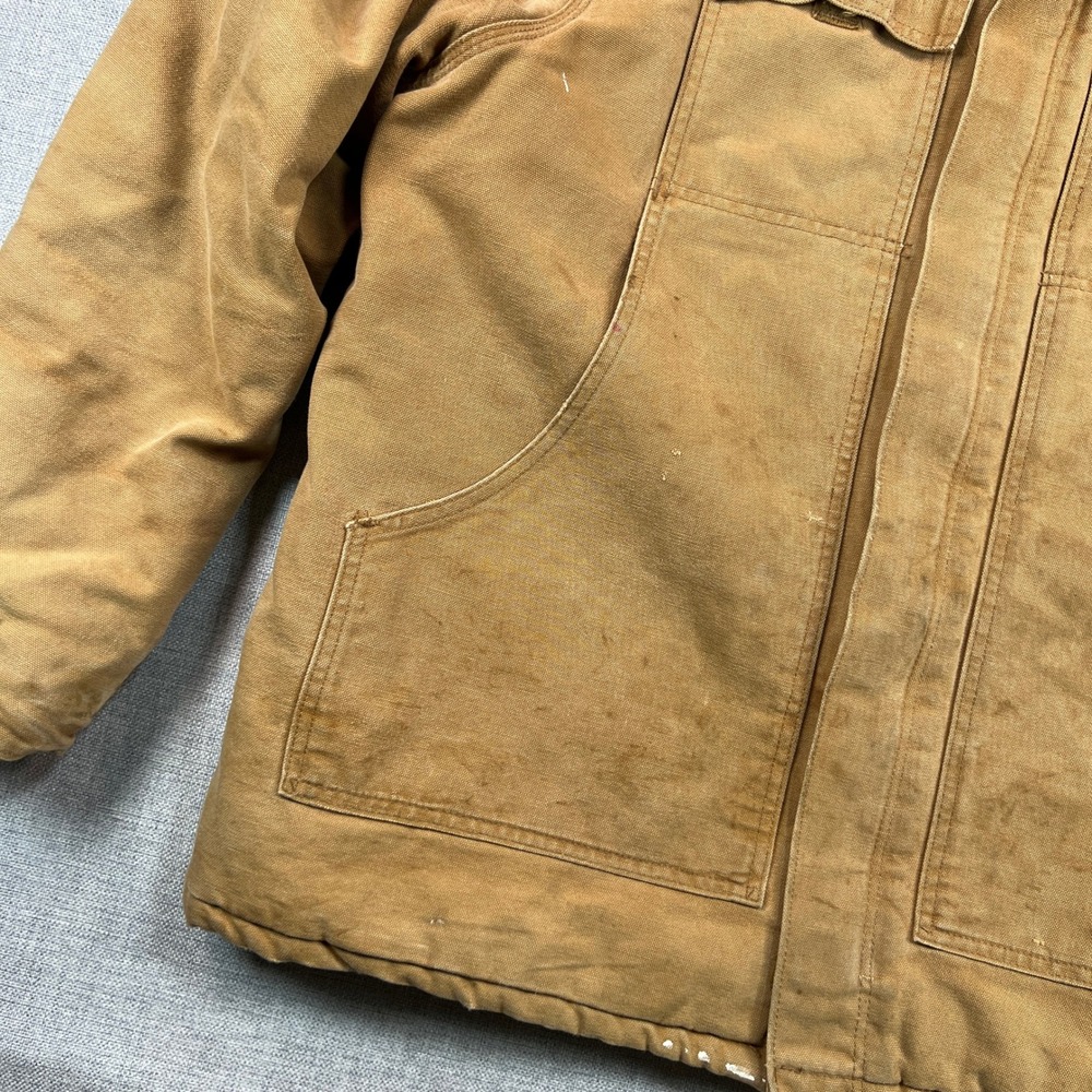 Vintage 90s Carhartt CQ186 Brown Mens 50 XXL Arctic Quilt Lined Jacket USA Made - Picture 7 of 16